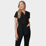 Fartuszek medyczny wiązany SOPHIA - BLACK