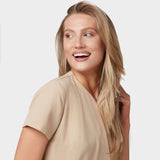 Fartuszek medyczny wiązany SOPHIA - CARAMEL