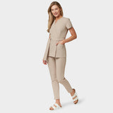 Fartuszek medyczny wiązany SOPHIA - LATTE