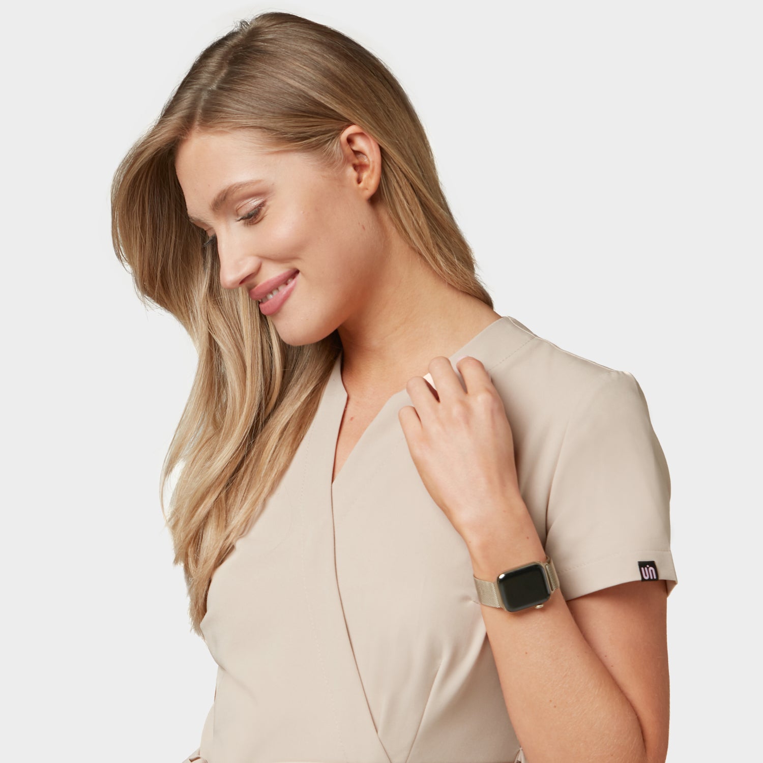 Fartuszek medyczny wiązany SOPHIA - LATTE