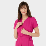 Fartuszek medyczny wiązany SOPHIA - RASPBERRY SORBET