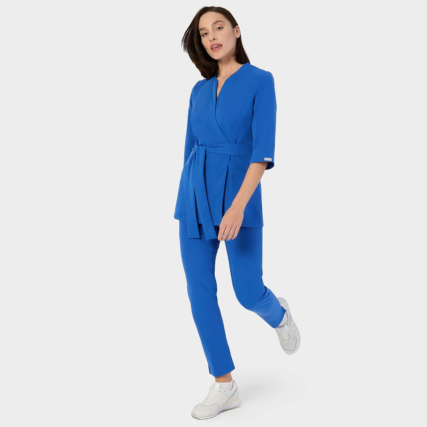 SOPHIA medical apron, 3/4 sleeves - ROYAL BLUE 