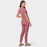 Fartuszek medyczny wiązany SOPHIA - WILD ROSE