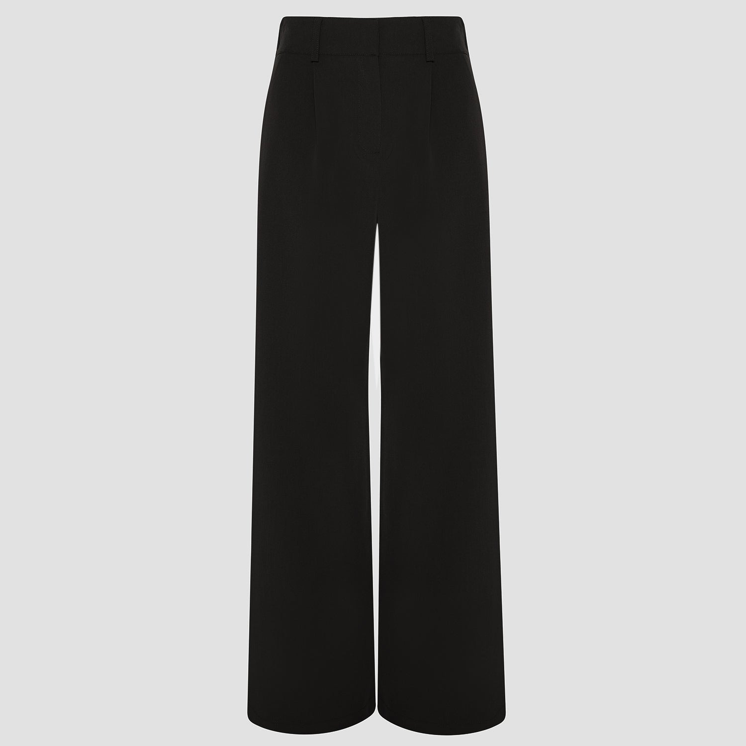 Damskie spodnie medyczne Aura BLACK z szerokimi nogawkami i wysokim stanem, idealne do stylizacji medycznych.