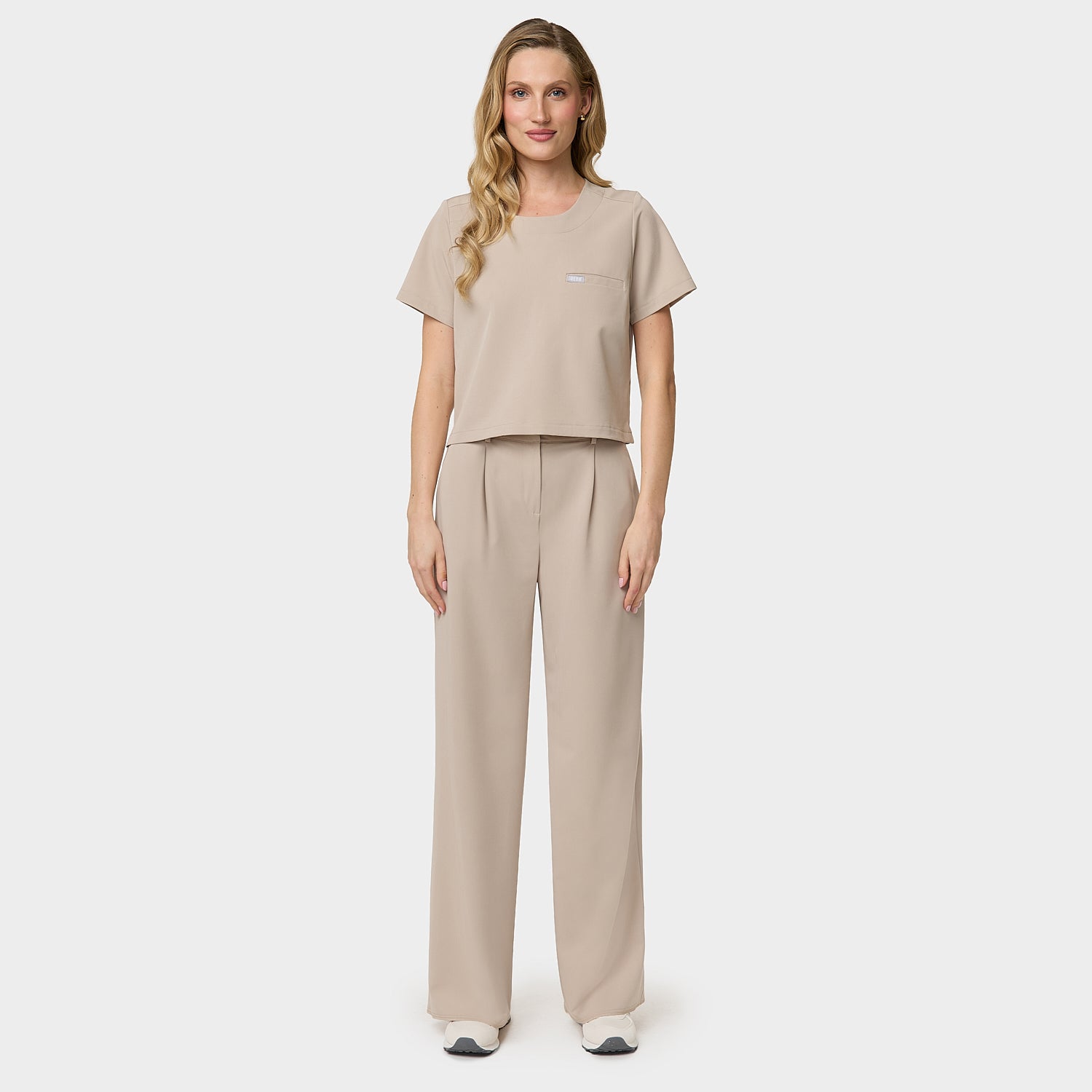 Spodnie medyczne damskie Aura LATTE