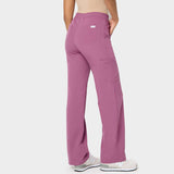 Spodnie medyczne damskie szerokie - BERRY CRUSH