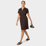 Sukienka medyczna KATE - DARK CHOCOLATE