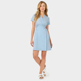 Sukienka medyczna KATE w kolorze błękitnym Baby Blue