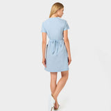Wiązana sukienka medyczna KATE w kolorze Baby Blue