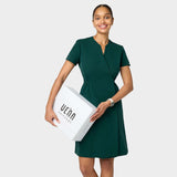 Sukienka medyczna KATE - MOSS GREEN