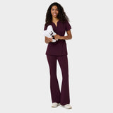 Wiązany fartuszek medyczny Kate Burgundy