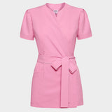 Fartuszek medyczny wiązany AMELIA - CANDY PINK