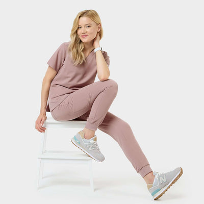 Bluza medyczna EMILY scrubs - DUSTY PINK