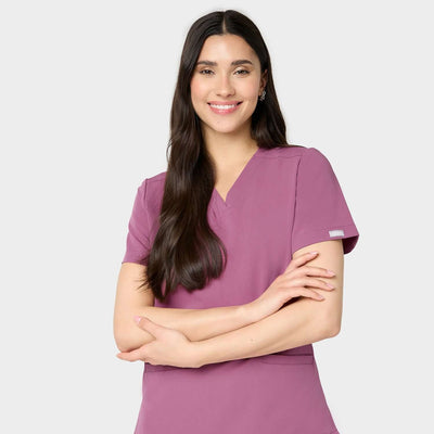 Bluza medyczna EMILY scrubs - BERRY CRUSH