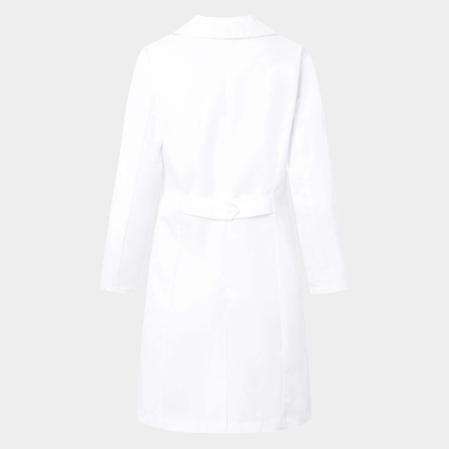 Packshot fartucha medycznego damskiego w kolorze White