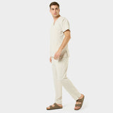 Bluza medyczna męska LOGAN - COCONUT