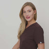 Bluza medyczna EMILY scrubs - DARK CHOCOLATE