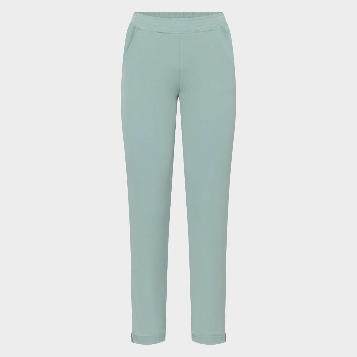 Packshot spodni medycznych w kolorze Sage Green