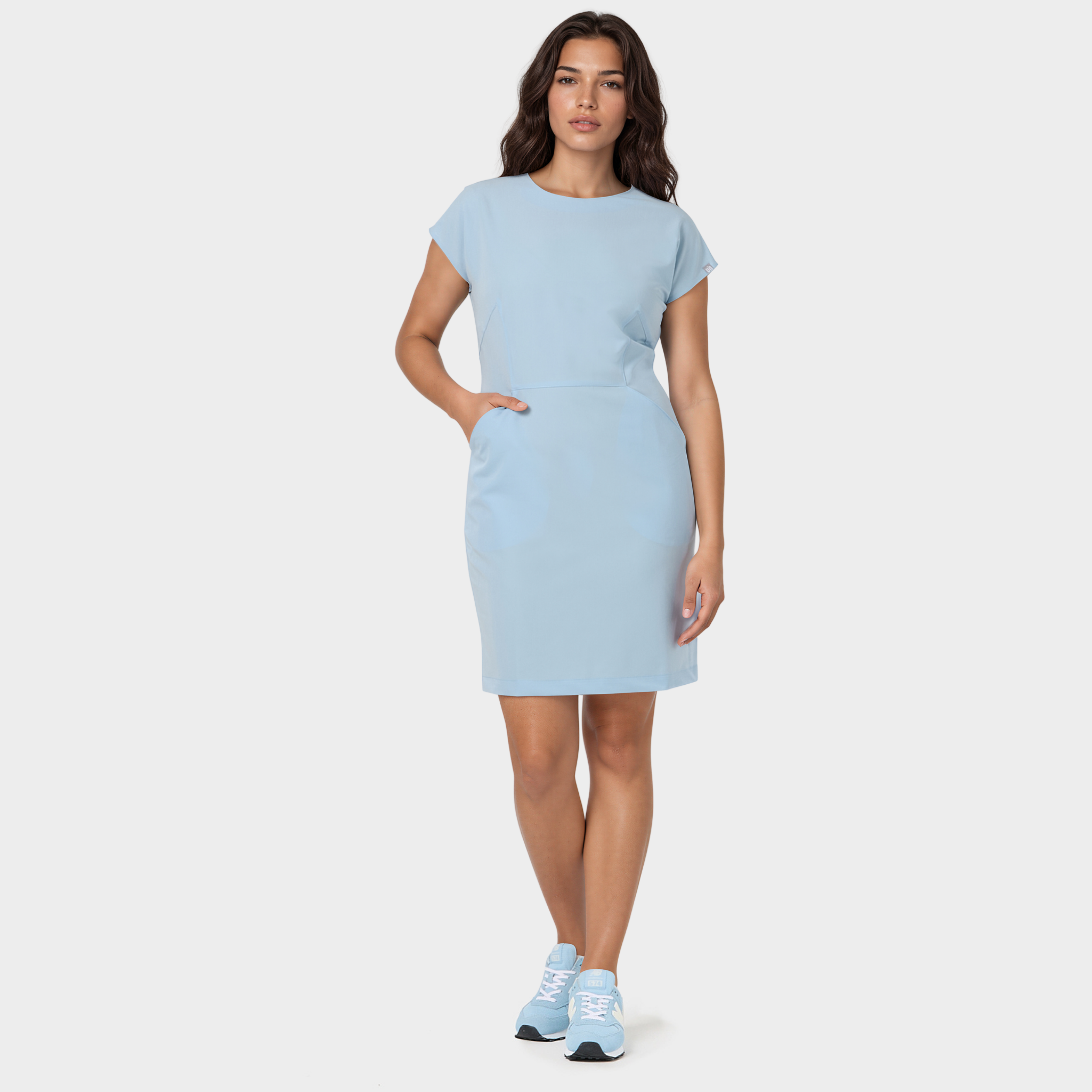 Sukienka medyczna Vena Baby Blue błękitna